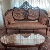 یک دست مبل استیل سلطنتی ۹نفره با یک میزو دوتا عسلی|مبلمان خانگی و میز عسلی|همدان, |دیوار