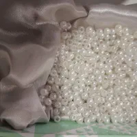 مونجوق مرواریدی سفید صدفی و سیاه