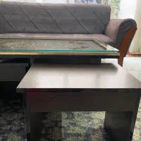 میز جلو مبلی همراه با چهار عسلی تو کار|مبلمان خانگی و میز عسلی|پیر بکران, |دیوار