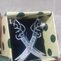 پلاک گردن بند طرح ذوالفقار