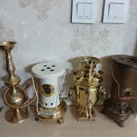 سماورقلیان برنجی برنزی برنزکلکسیون دکوری مجسمه مسی