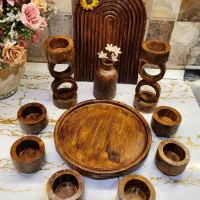 ست هفت سین فانوسی طرح چوب