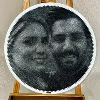 اجرای چهره با میخ و نخ