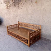 تخت نشیمن گره چینی تمام چوب روس درجه یک|مبلمان خانگی و میز عسلی|شیراز, دشت چنار|دیوار