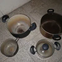 ۴عدد قابلمه درسایزهای مختلف بدون در