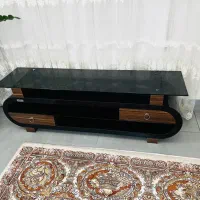 میز تلویزیون ترکیب چوب و شیشه دودی|میز تلویزیون|قائن, |دیوار