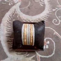 ست رادیوم به همراه النگو نقره آبکاری طلا با عیار|جواهرات|آباده, |دیوار