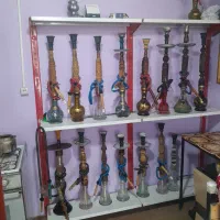 قلیان چوبی و فلزی