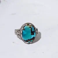 انگشتره نگین فیروزه|جواهرات|لنگرود, |دیوار