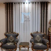 پرده دکور طلاکوب|پرده، رانر، رومیزی|آبیک, |دیوار