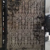 یک جفت فرش ۶ متری مشکی طلایی