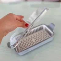 جاقاشق چنگال و کارد لیمون اصلی نو طوسی درب نشکن