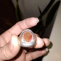 انگشتر عقیق یمنی رگه دار|جواهرات|همدان, |دیوار