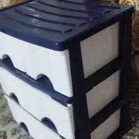 فایل کشویی پلاستیکی ۴تایی سه طبقه(دو عدد با هم )