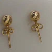 گوشواره میخی و انگشتر شیک وحلقه ی ست|جواهرات|الشتر, |دیوار