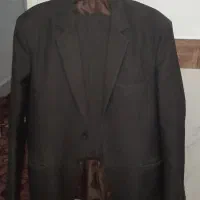 کت شلوار مردانه قهوه ای شیک ک تمیز