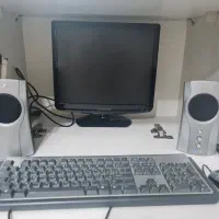 کامپیوتر کامل (مانیتور Samsung + اسپیکر + متعلقات)