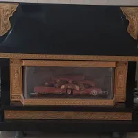 شومینه دوشعله چدنی گلکاران