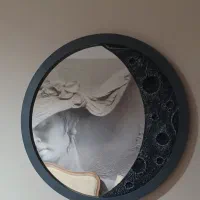 آینه ماه اندازه ۸۰در۸۰ نو