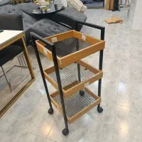 ترولی طبقه ای / میز آرایش / آینه / میزناخن کشودار