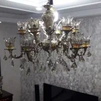 لوستر۶شاخه ۱۲شعله بزرگ|لوستر و چراغ آویز|کرج, شهرک یاس جنوبی|دیوار