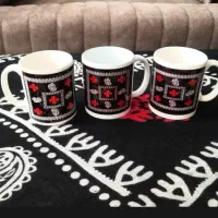 ماگ سرامیکی طرح محلی هه وری و جامانه