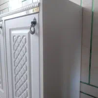 جاکفشی نشیمن دارسفید ومیز تلویزیون ست|جاکفشی، کمد، دراور|اصفهان, مولوی|دیوار