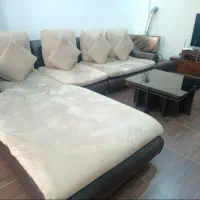 مبلمان راحتی و میز جلو مبلی و ۴عدد عسلی|مبلمان خانگی و میز عسلی|الوند, |دیوار