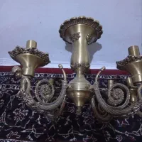 لوستر برنز 4 شاخه و دیوار کوب طرح فرشته|لوستر و چراغ آویز|کرمانشاه, |دیوار