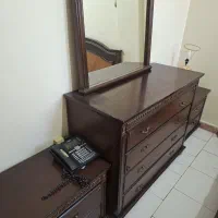 تخت خواب دونفره به همراه دراور و آینه|تخت و سرویس خواب|تهران, تهرانپارس جنوبی|دیوار