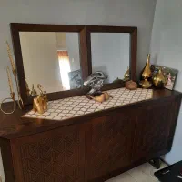 کنسول و آیینه چوبی