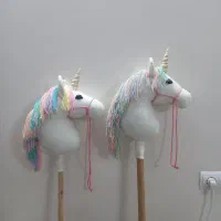 اسب تک شاخ با دسته چوبی