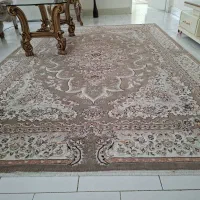۴ تخته فرش ۶ متری ماشینی نگین شاد کاشان گل برجسته