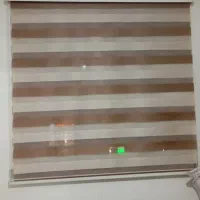 دوعدد پرده زبرا نسکافه ای شکلاتی
