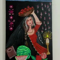 مجسمه،گلدان، وسایل دکوری تابلو یلدا