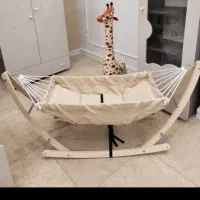 گهواره و ننو کلاسیک چوبی نوجهت سیسمونی