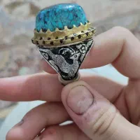 انگشتر فیروزه نیشابوری رگه عنکبوتی محک کلکسیونی|جواهرات|تهران, آرژانتین|دیوار