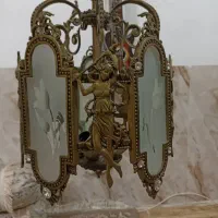لوستر ۴شاخه برنج طرح فرشته|لوستر و چراغ آویز|رباط‌کریم, رباط‌کریم|دیوار