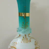 گلدان شیشه ای آبی نو