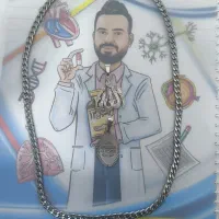 زنجیر استیل و پلاک (الله و وان یکاد)