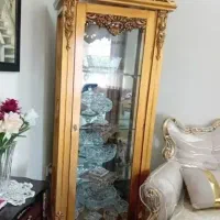 بوفه چوبی طلایی سالم