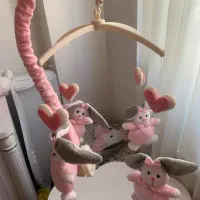 آویز تخت و شیشه شیر توییست نو و لوازم نوزادی نو