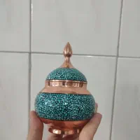 قندان فیروزه کوبی سایز ۱|صنایع دستی و سایر لوازم تزئینی|اصفهان, عمان سامانی|دیوار
