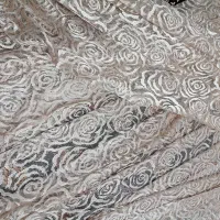 پرده (کرم روشن) طرح رز|پرده، رانر، رومیزی|سبزوار, فرهنگیان|دیوار