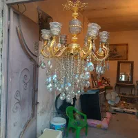 لوستر 6شاخه .تمام برنجی .