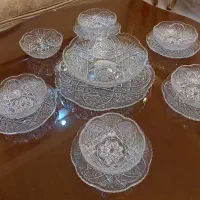 ظروف کریستال آمریکایی قدیمی آنتیک