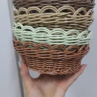 سبد سبزی دست بافت