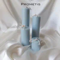 شمع‌های استوانه‌ای دست‌ساز مینیمال