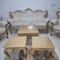 مبل سلطنتی ۷نفره بامیز وعسلی|مبلمان خانگی و میز عسلی|اندیشه, اندیشه فاز ۳|دیوار