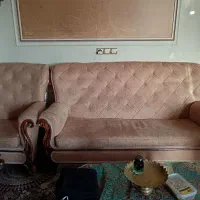 مبل راحتی کاملا نو چوب وپارچه سالم|مبلمان خانگی و میز عسلی|اندیشه, اندیشه فاز ۳|دیوار